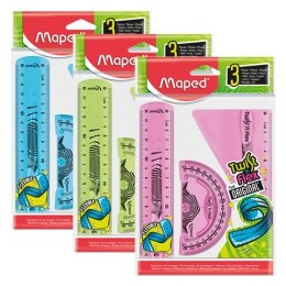 Komplet geometryczny Maped TWIST N FLEX NIEŁAM. LIN 15/EKIER/KĄ 3 el. (895024) Maped