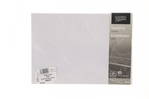Koperta pearl diamentowa biel B5 biała diamentowa Galeria Papieru (280039) 10 sztuk Galeria Papieru