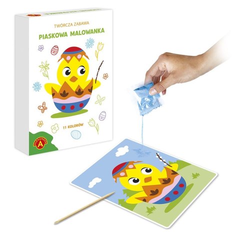 Książeczka edukacyjna kurczak wielkanocny paskowe malowanki Alexander Alexander