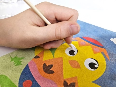 Książeczka edukacyjna kurczak wielkanocny paskowe malowanki Alexander Alexander