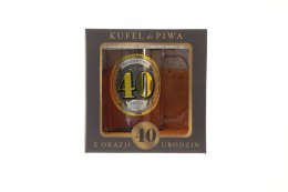 Kubek wielokrotnego użytku Pan Dragon GOLD-40 urodziny 400ml (5901854985541) Pan Dragon