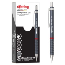 Ołówek automatyczny Rotring TIKKY RETRO GREY MP 0,5 0,5mm (2202567) Rotring