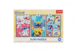Puzzle Stitch Świat Stitcha 3x80 el. Trefl (34885) Trefl