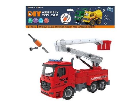 Samochód strażacki do skręcania Bigtoys (BA4392) Bigtoys