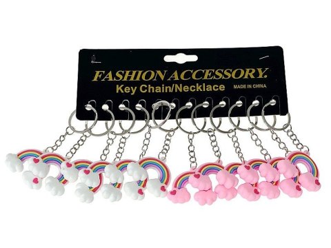 Brelok tęcza silikonowa, karta 12szt. Adar (614697) Adar