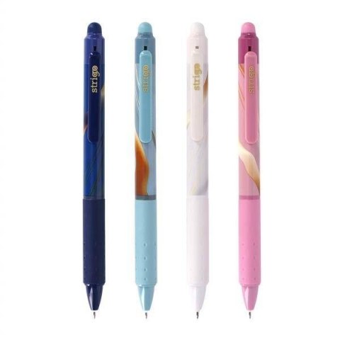 Długopis wymazywalny Glamur automtyczny 5905658811037 wkład niebieski 0,5mm Strigo (SSC404) Strigo