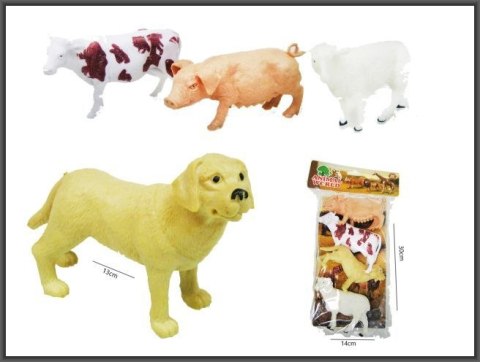 Figurka Zwierzęta domowe 4 szt 12-14cm Hipo (H13809) Hipo