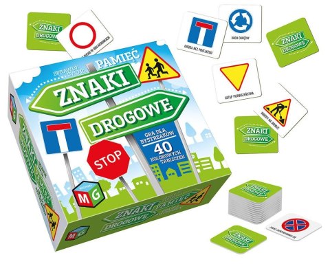 Gra edukacyjna ZNAKI DROGOWE- PAMIĘĆ Multigra Multigra