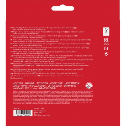 Kredki ołówkowe 24 kol. Faber Castell (110324) Faber Castell