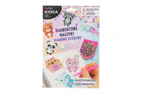 Mozaika Wesołe zwierzęta NAKLEJKI DIAMENTOWE Kidea (NDWZKA) Kidea