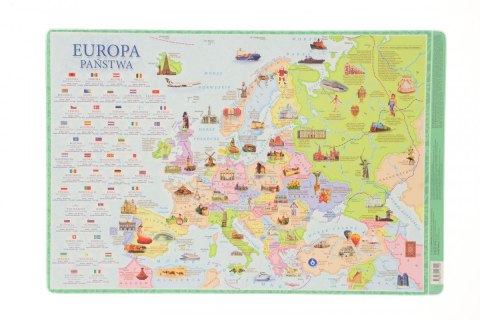 Podkład na biurko mappuzzle Mapa Europa państwa mix PVC PCW Demart Demart