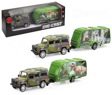 Samochód terenowy z przyczepą do transportu dinozaurów Norimpex (NO-2001122) Norimpex