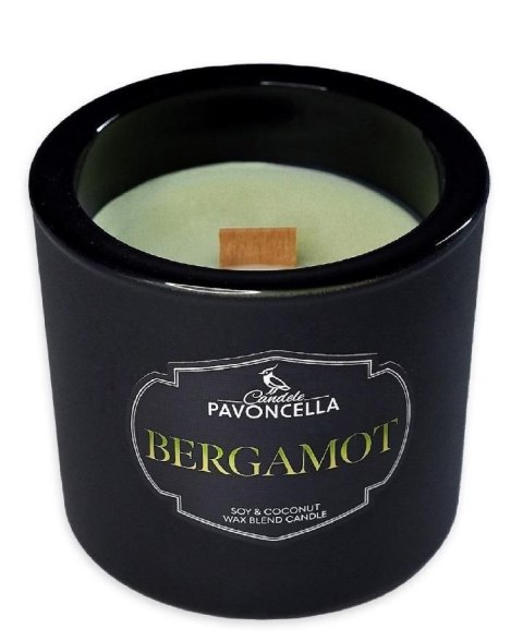 Świeczka ozdobna Classico Bergamot czarna 170g Pavoncella (5905711530943) Pavoncella