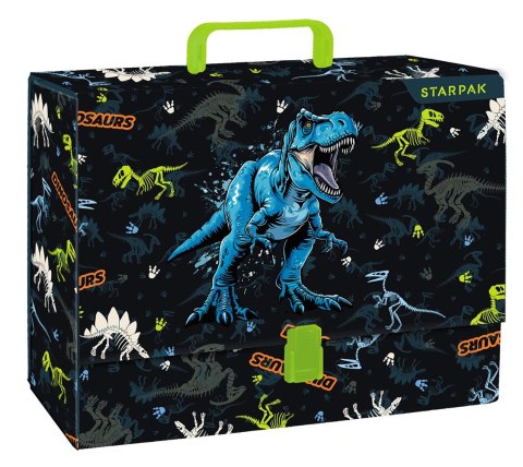 Teczka z szerokim grzbietem na klips Dino A4 różne Starpak (559319) Starpak