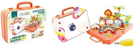 Zestaw kreatywny dla dzieci 3d do skręcania jednorożec Norimpex (NO-2000829) Norimpex