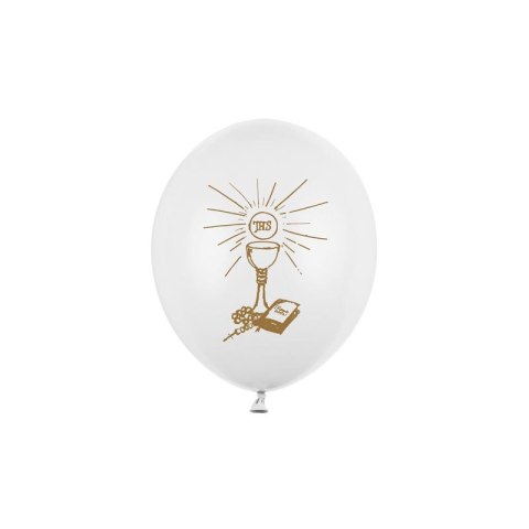 Balon gumowy 50 szt biały perłowy Partydeco (SB12P-109Z-008) Partydeco