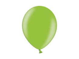 Balon gumowy metalizowany 100 szt limonkowy 270mm 12cal Partydeco (12M-083) Partydeco