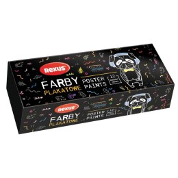 Farby plakatowe Rexus Rexus Teens kolor: mix 20ml 12 kolor. (9709) Rexus
