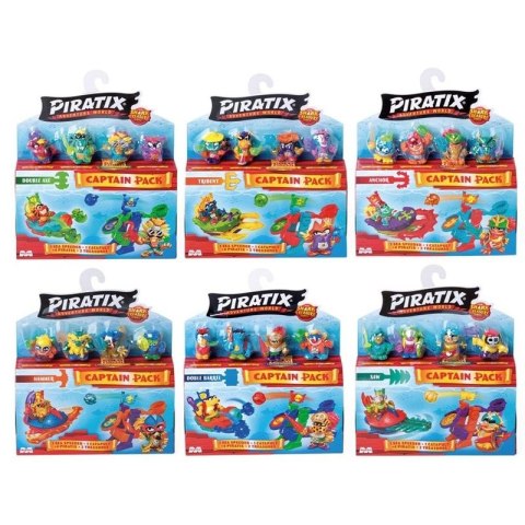 Figurka PIRATIX Shark Treasure Capitam Pack Orbico Sp. Z O.o. (PPX2B616IN00) Orbico Sp. Z O.o.