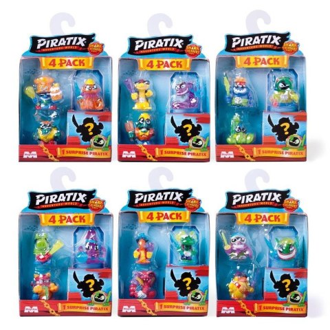 Figurka PIRATIX Shark Treasure Four Pack Orbico Sp. Z O.o. (PPX2B412IN00) Orbico Sp. Z O.o.