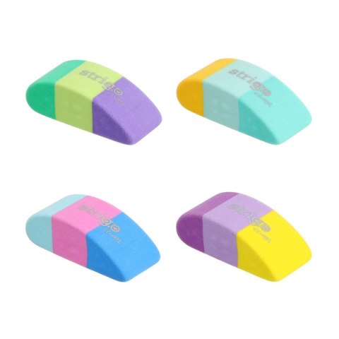 Gumka do mazania kolorowa w 4 kolorach Strigo (SSC445) Strigo