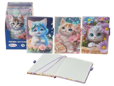 Notes (notatnik) kotki A5+ krata [mm:] 190x130 Adar (588820) Adar