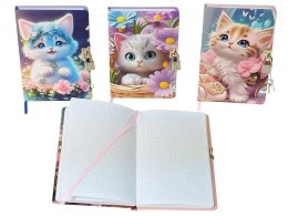 Notes Adar kotki z kłódką A5 krata (588745) Adar