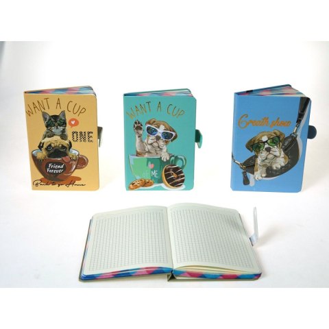 Notes (notatnik) z zapięciem magnetycznym A5 krata [mm:] 190x130 Adar (571686) Adar