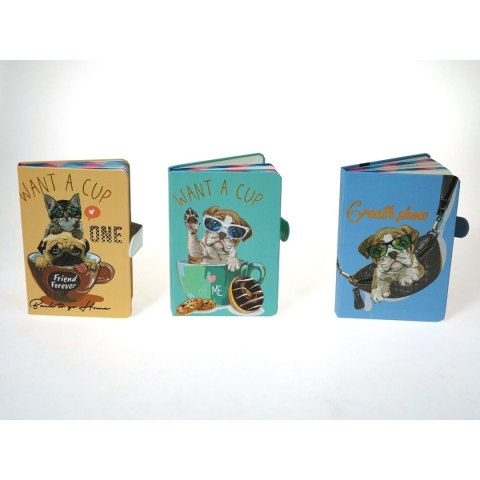 Notes (notatnik) z zapięciem magnetycznym A5 krata [mm:] 190x130 Adar (571686) Adar