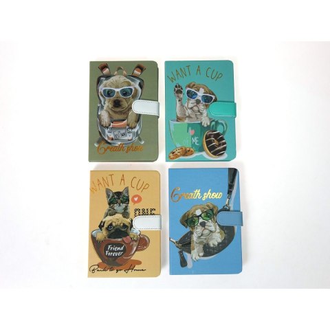 Notes (notatnik) z zapięciem magnetycznym A5 krata [mm:] 190x130 Adar (571686) Adar