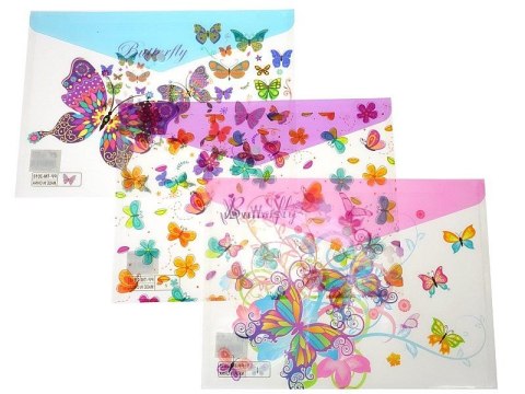 Teczka plastikowa na guzik mix A4 mix [mm:] 360x260 Adar (572812) Adar