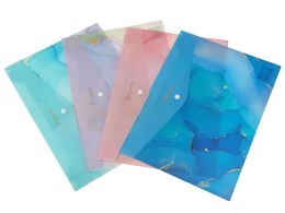 Teczka plastikowa na zatrzask mix wzorów A4 mix Adar (601703) Adar