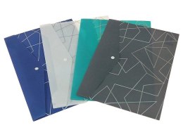 Teczka plastikowa na zatrzask we wzory A4 mix [mm:] 210x297 Adar (601680) Adar