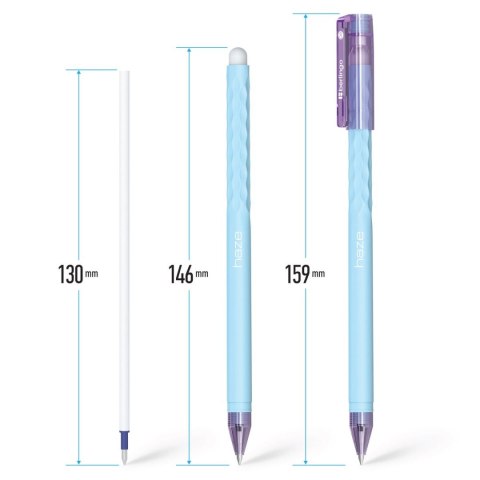 Długopis Haze wymazywalny wkład niebieski 0,5mm Berlingo (338374) Berlingo