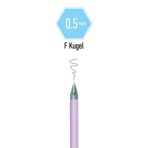 Długopis Haze wymazywalny wkład niebieski 0,5mm Berlingo (338375) Berlingo