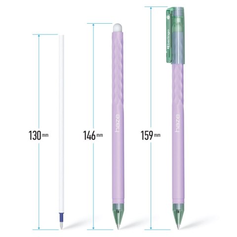 Długopis Haze wymazywalny wkład niebieski 0,5mm Berlingo (338375) Berlingo