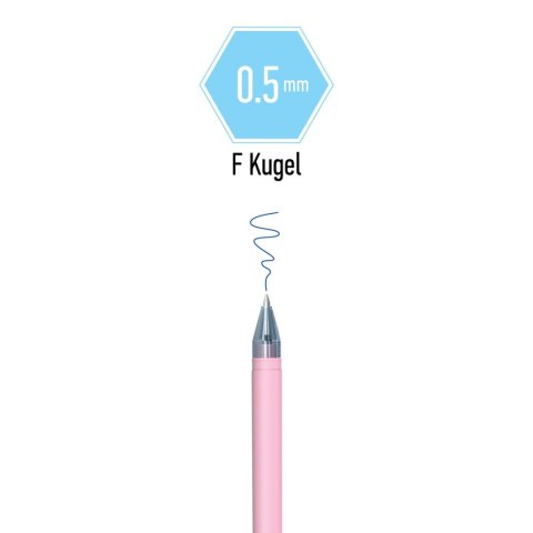 Długopis Haze wymazywalny wkład niebieski 0,5mm Berlingo (338377) Berlingo