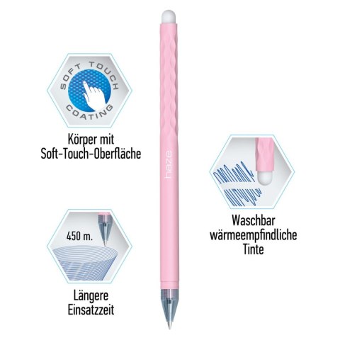 Długopis Haze wymazywalny wkład niebieski 0,5mm Berlingo (338377) Berlingo