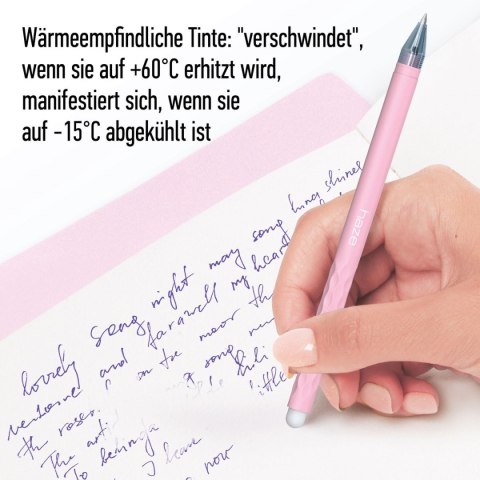 Długopis Haze wymazywalny wkład niebieski 0,5mm Berlingo (338377) Berlingo