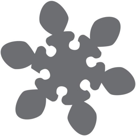 Dziurkacz ozdobny Craft-Fun Series 25mm płatek śniegu Titanum (T-8810-55) Titanum