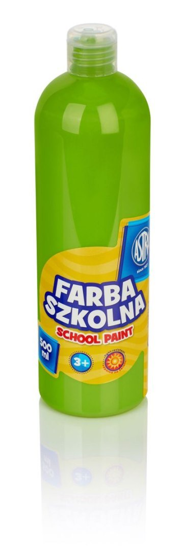 Farby plakatowe szkolne kolor: limonkowy 250ml 1 kolor. Astra Astra