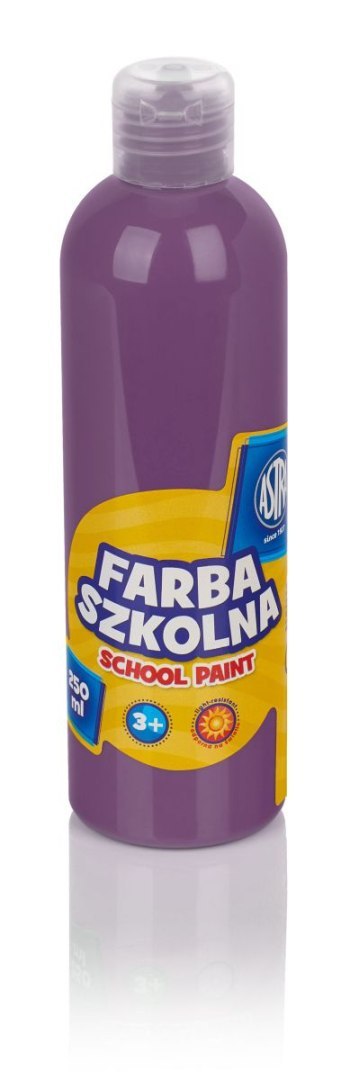 Farby plakatowe szkolne kolor: śliwkowy 250ml 1 kolor. Astra Astra