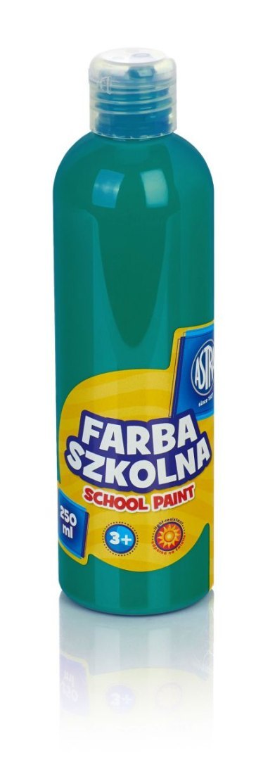 Farby plakatowe szkolne kolor: szmaragdowy 250ml 1 kolor. Astra Astra
