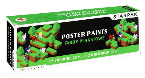 Farby plakatowe Pixel kolor: mix 20ml 12 kolor. Starpak (521495) Starpak