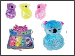 Gniotek Koala brokatowy do ściskania 8cm 4-kolory Hipo (HPB05) Hipo
