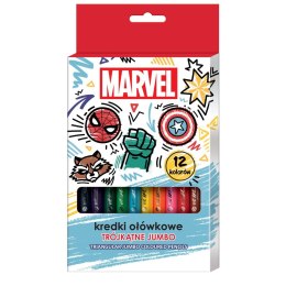 Kredki ołówkowe Beniamin Avengers trójkątne 12 kol. Beniamin