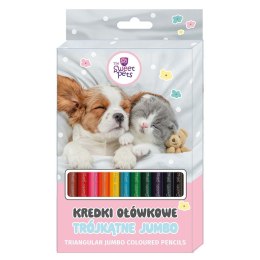 Kredki ołówkowe Beniamin The sweet pets trójkątne 12 kol. Beniamin
