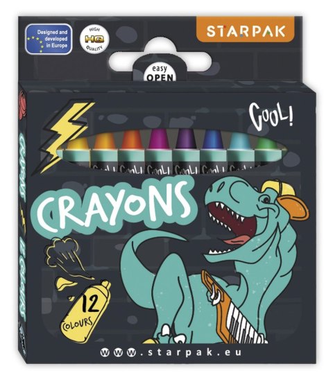 Kredki ołówkowe Dino 12 kol. Starpak (536296) Starpak