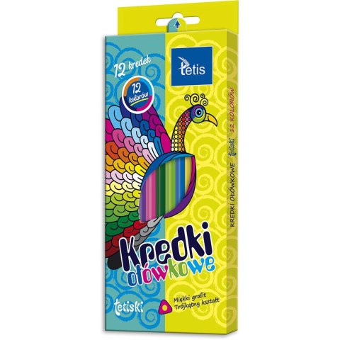 Kredki ołówkowe Tetiski Tetiski 12 kol. Tetis (KT003-AB) Tetis