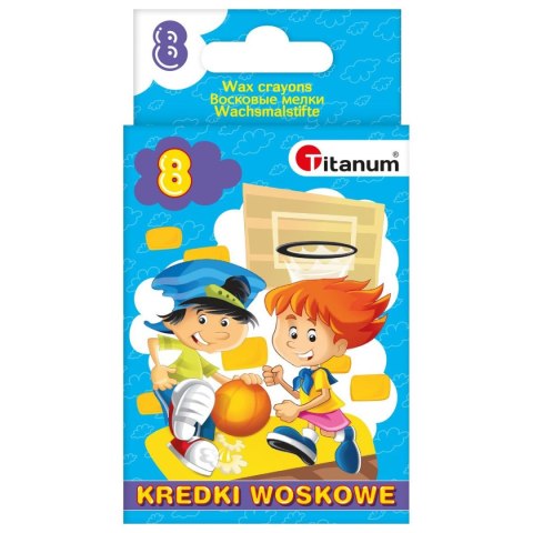 Kredki świecowe 8 kol. Titanum (2108D) Titanum